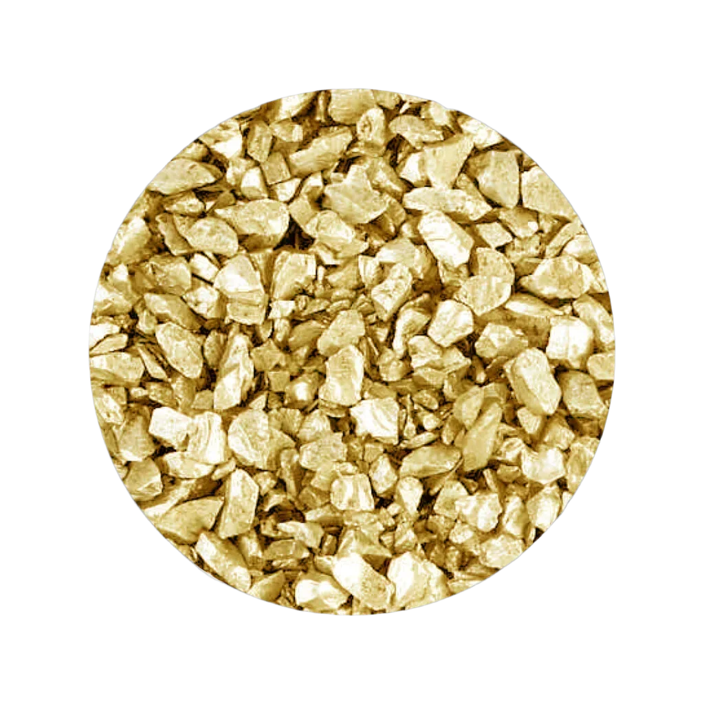 Metallic Real Chocolate Décor Rizo Stones (Gold)